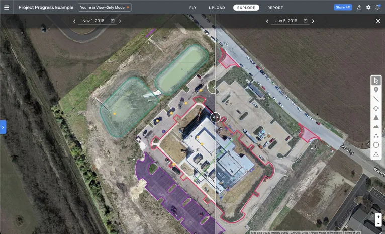 Infrastruktura techniczna monitorowana z użyciem UAV